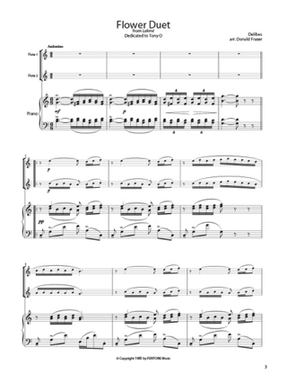 Duo des fleurs - DELIBES - Partition - Trios